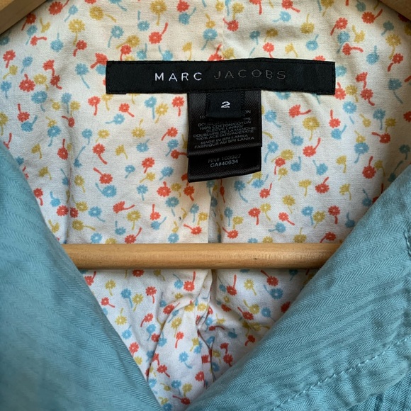 Marc Jacobs jacket, baby blue w/ floral lining! - Picture 2 of 7
